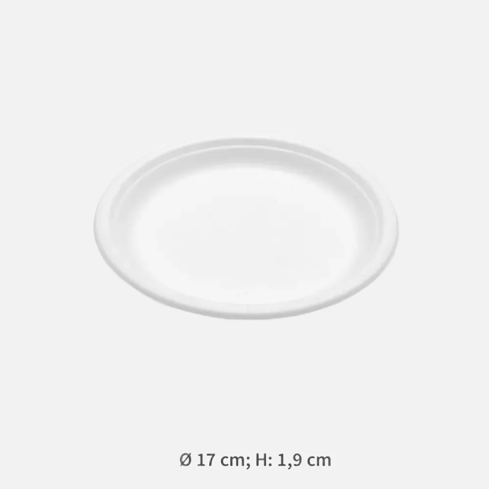 NATUREStar 41041, Bordofino Round Bagasse Plates, Ø 170 mm, image 2