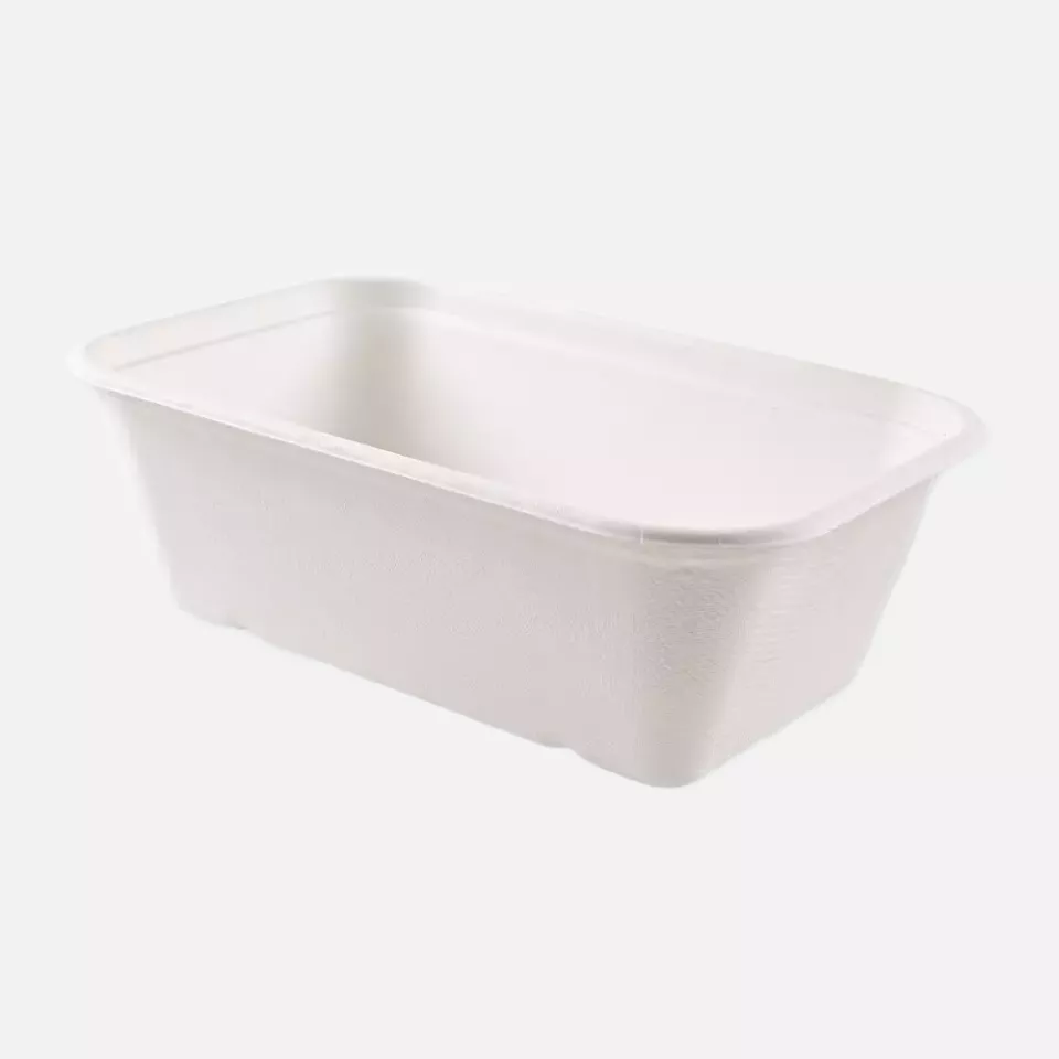 NATUREStar 41173, Puro Organic Trays, 212 x 140 x 71 mm, 1300 ml, Bagasse, image 1, gallery thumbnail