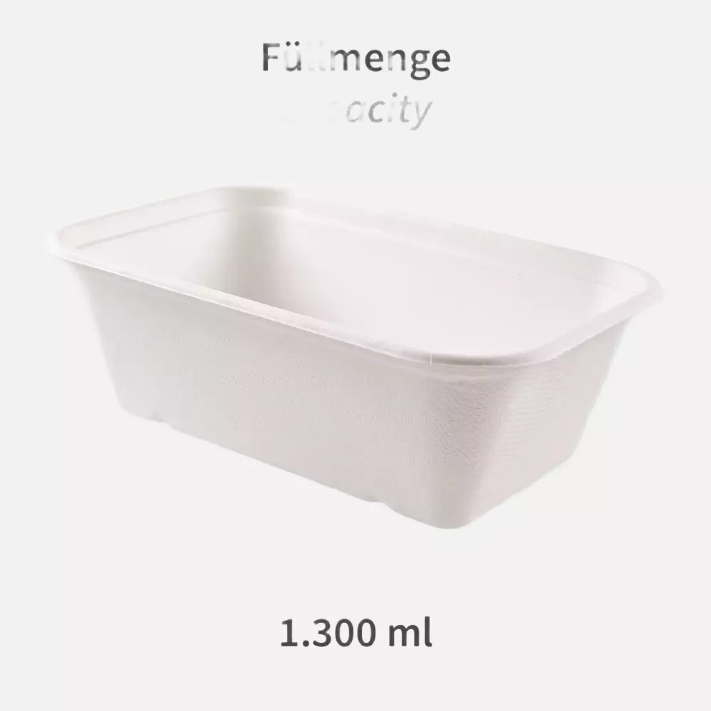 NATUREStar 41173, Puro Organic Trays, 212 x 140 x 71 mm, 1300 ml, Bagasse, image 2