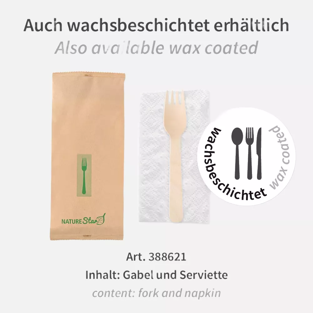 NATUREStar 388601, Organic Wood Cutlery Sets, Fork, FSC® 100%, image 5