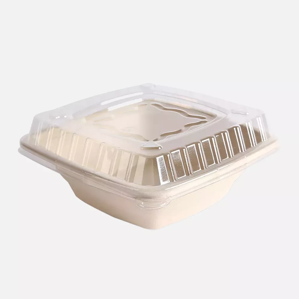 NATUREStar 411755, Organic Square Bagasse Trays, 180 x 54 mm, 700 ml, image 3