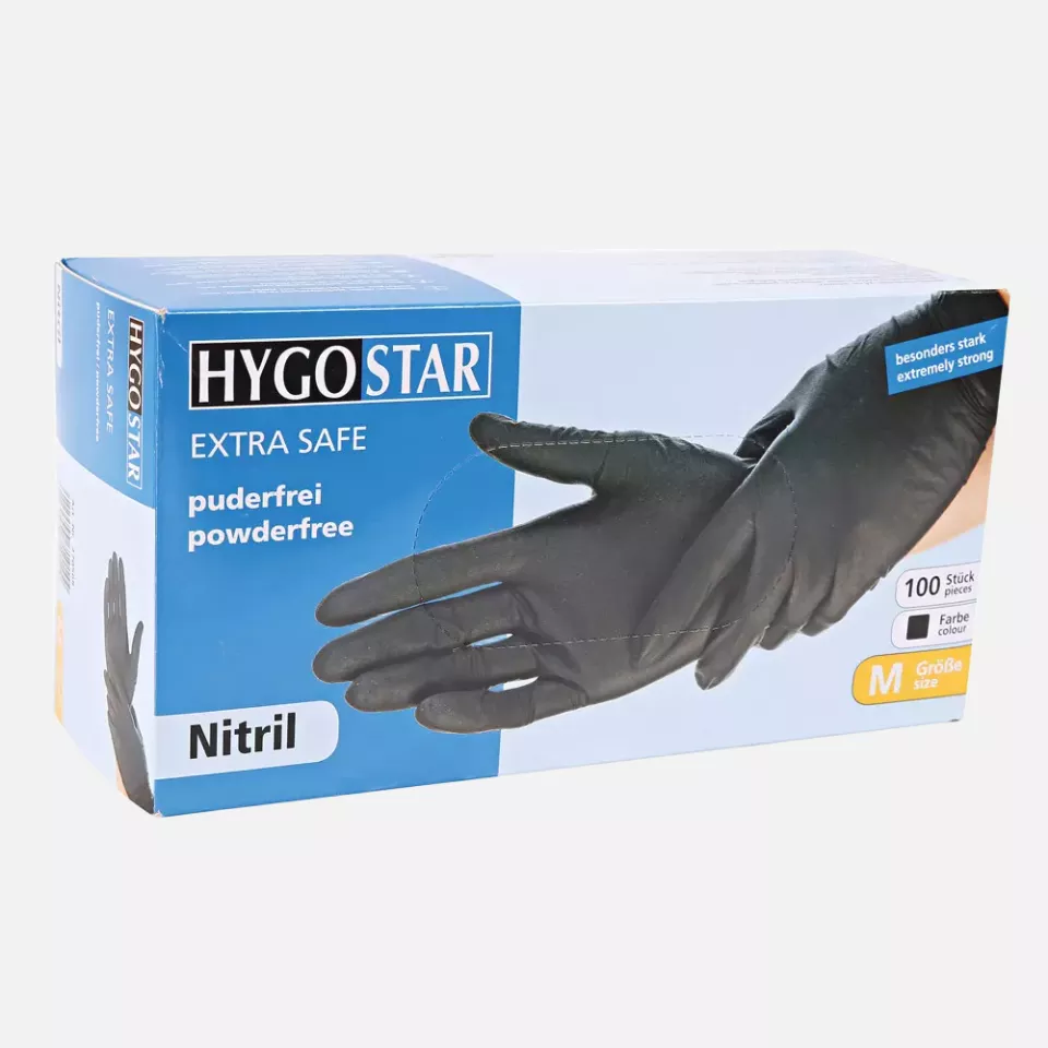 HygoStar 270068, Extra Safe Nitrile Gloves, Powder-Free, image 3, gallery thumbnail