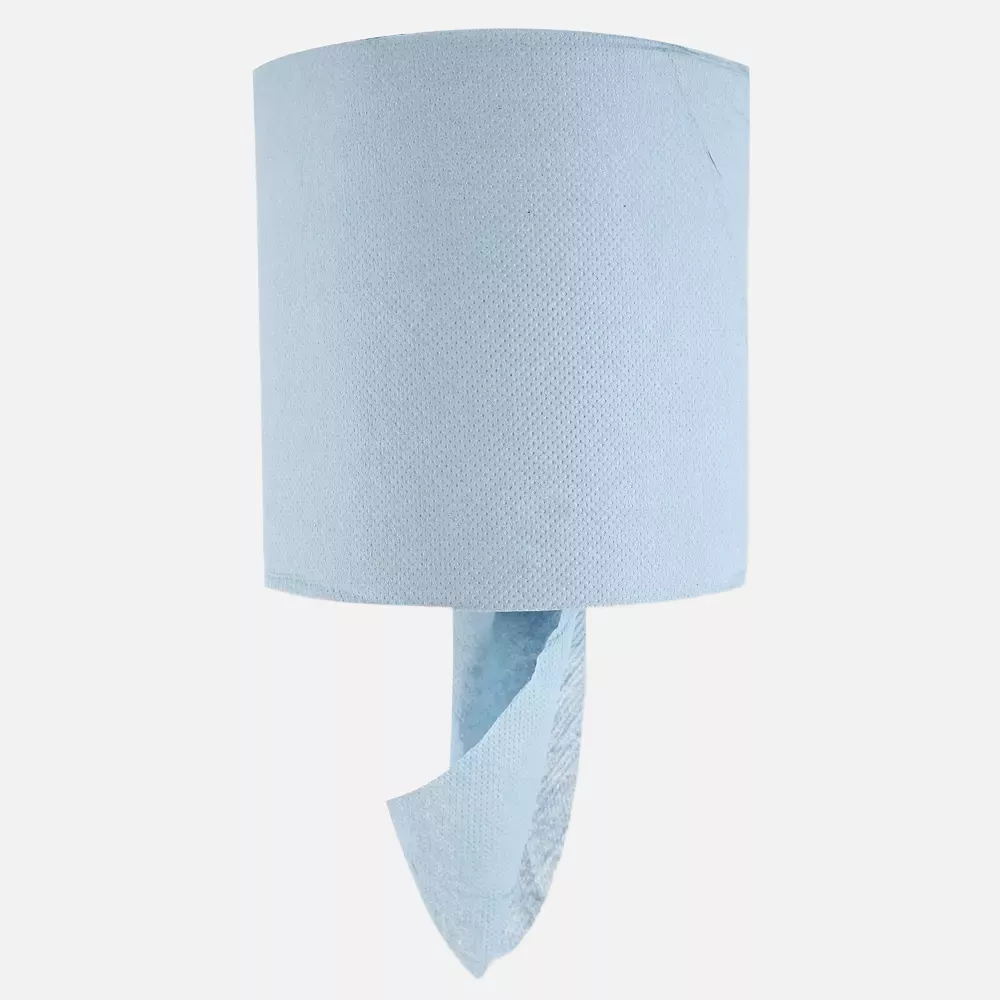 HygoClean 30416, Recycled Paper Paper Towel Rolls, 1-Ply, Centerfeed, Blue, image 1