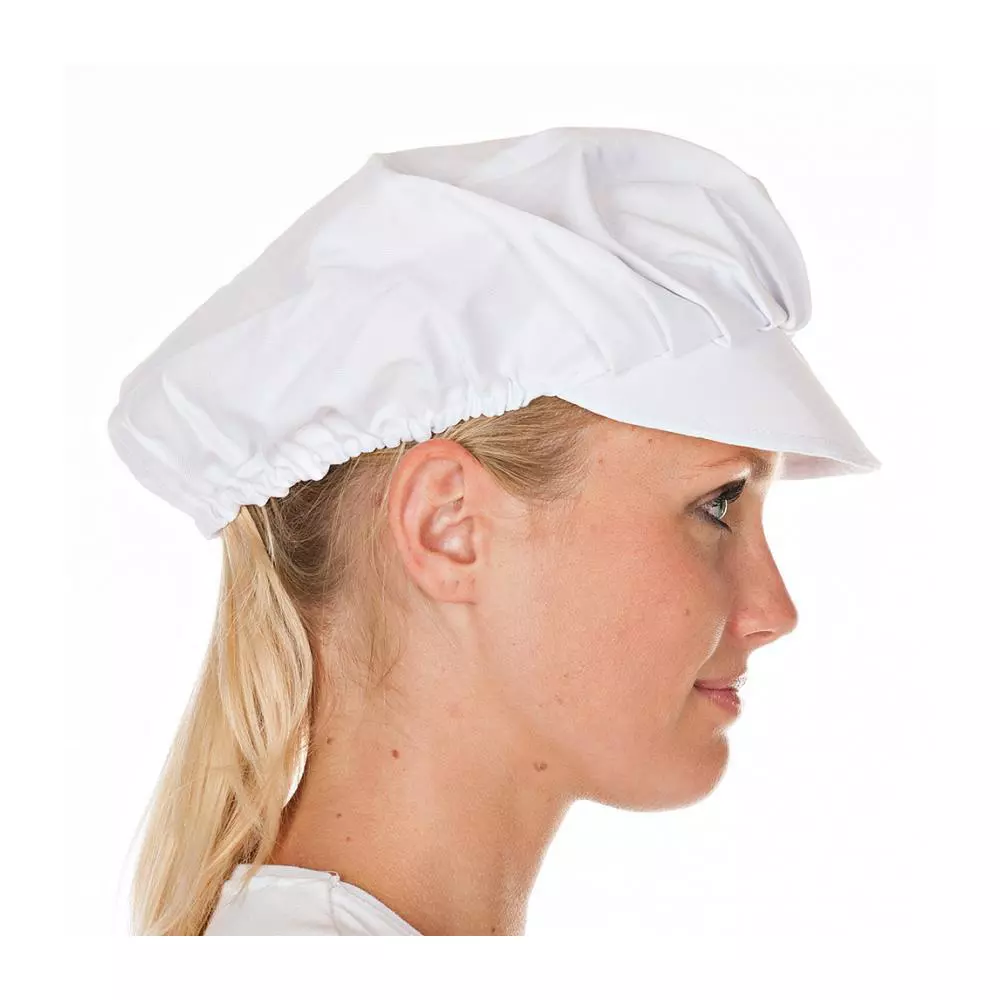 HygoStar 0041, Peaked Polycotton Bouffant Caps, White, image 2