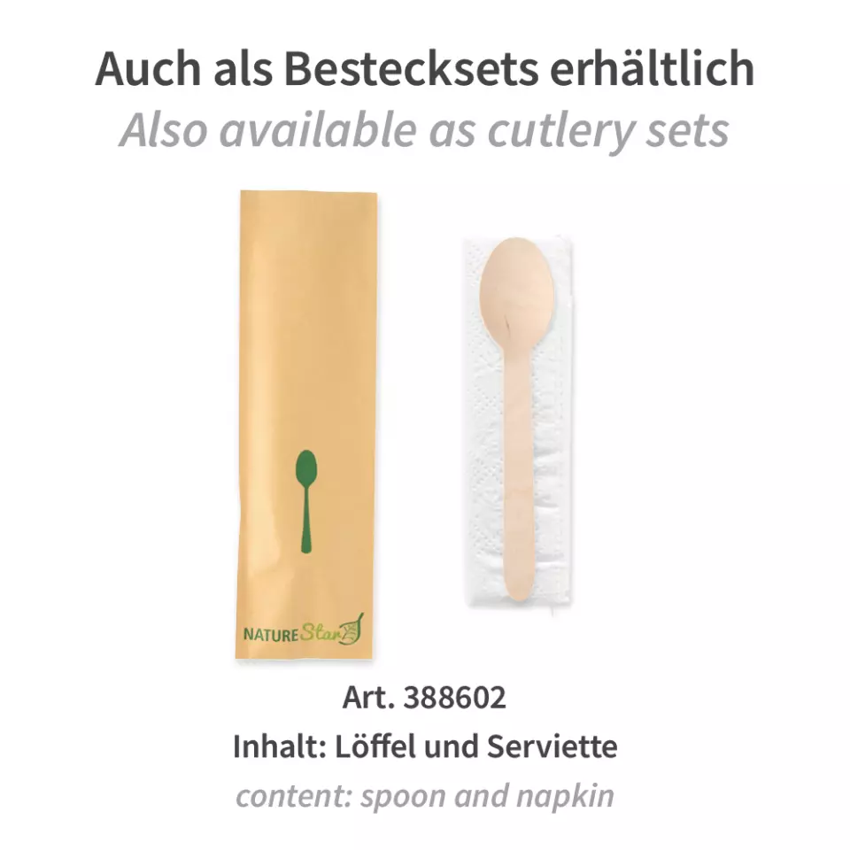 NATUREStar 388571, Holzlöffel, Bio, FSC® 100%, 160 mm, image 4, gallery thumbnail