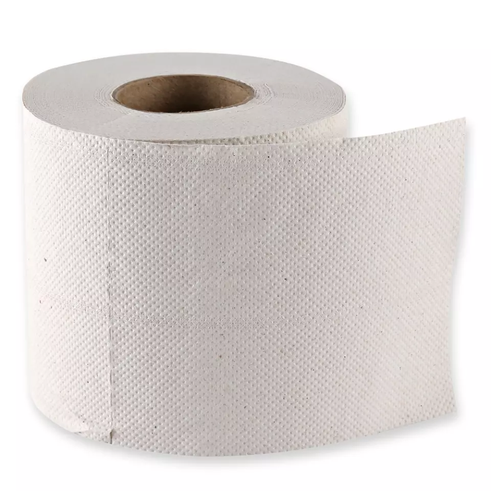 HygoClean 30426, 3-Ply Recycled Toilet Paper, Small Roll, Natural, image 1, gallery thumbnail