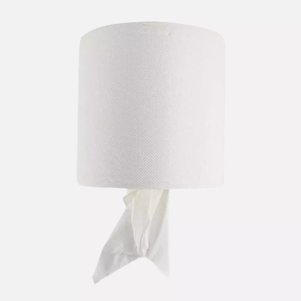 HygoClean 30412, 2-Ply Cellulose Paper Towel Rolls, Centerfeed, White, image 2, gallery thumbnail