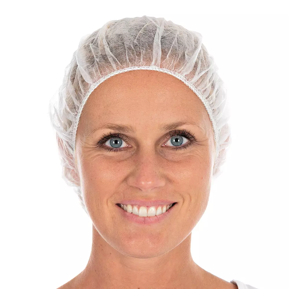 HygoNorm 126419, PP Bettina Eco Bouffant Caps, ø 53 cm, White