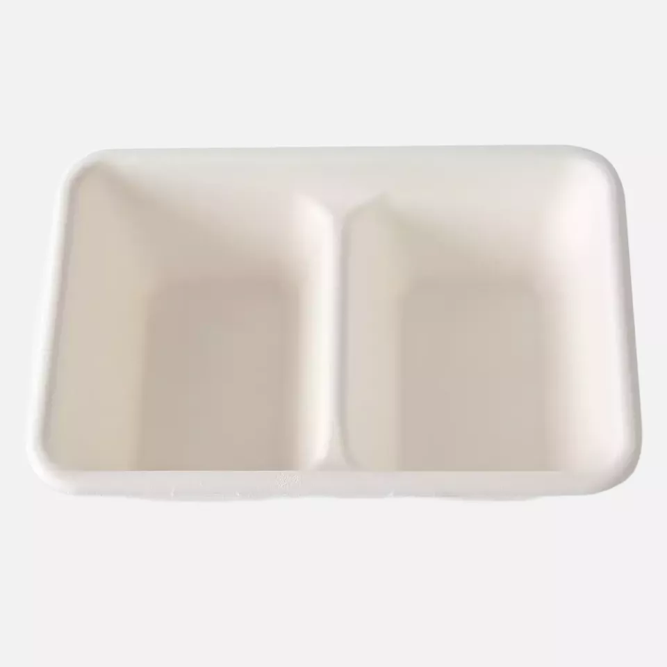 NATUREStar 41153, Organic Trays, 2 Compartments, Bagasse, 180 x 122 x 53 mm, 630 ml, image 3, gallery thumbnail