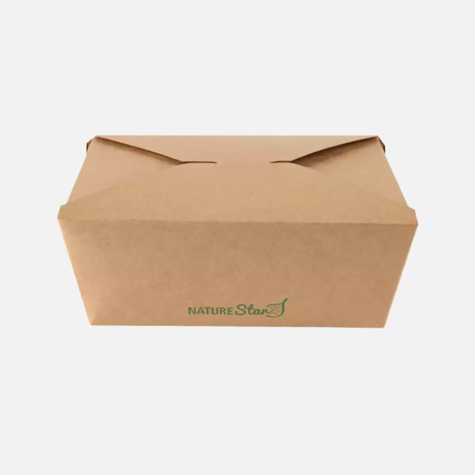 NATUREStar 416316, Menu Organic Kraft Paper/PLA Food Boxes, 162 x 132 x 64 mm, image 4, gallery thumbnail