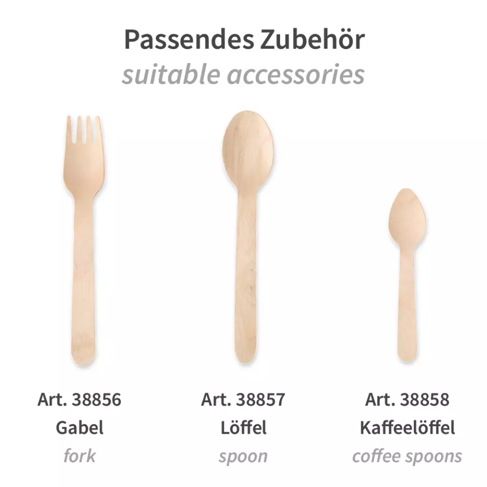 NATUREStar 38855, Organic Wood Knives, 160 mm, Dispenser Box, image 3, gallery thumbnail