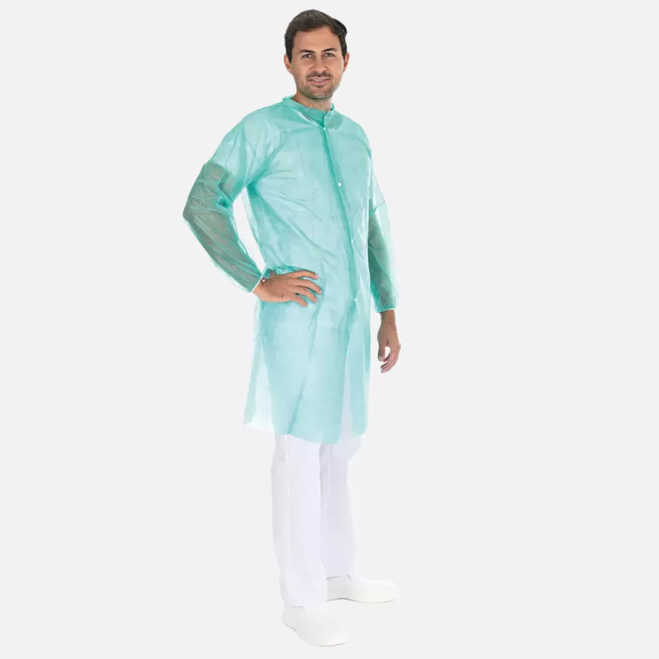 HygoNorm 27417, PP Visitor Gowns, Light, Push Buttons XXL, image 9, gallery thumbnail