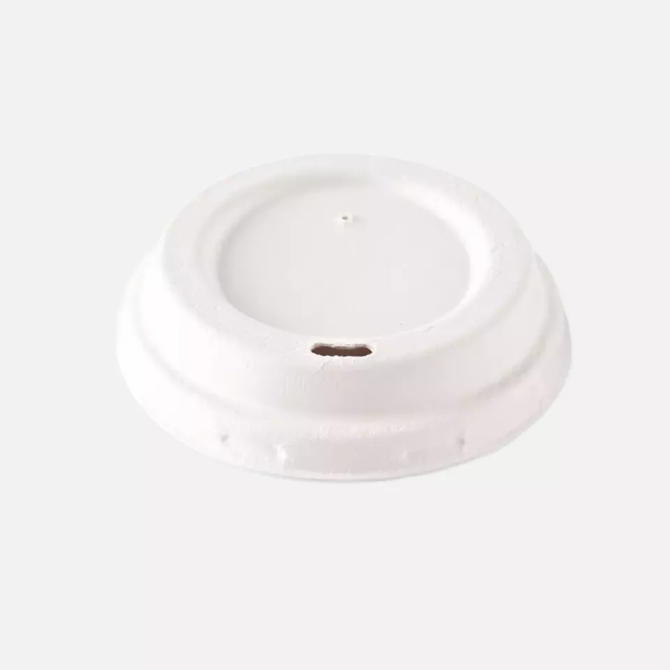 NATUREStar 401101, Organic Bagasse Drinking Cup Lids, Ø 80 mm, image 1, gallery thumbnail