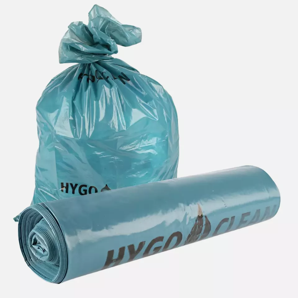 HygoClean 32312, Light LDPE Waste Bags, 240 l, Blue, Roll, image 1, gallery thumbnail