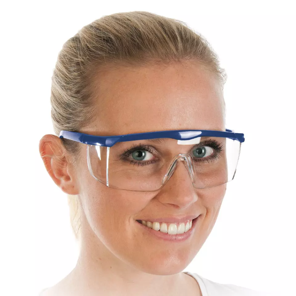 Hygostar 85106, Fit Safety Goggles, Polycarbonate, Blue, image 1, gallery thumbnail