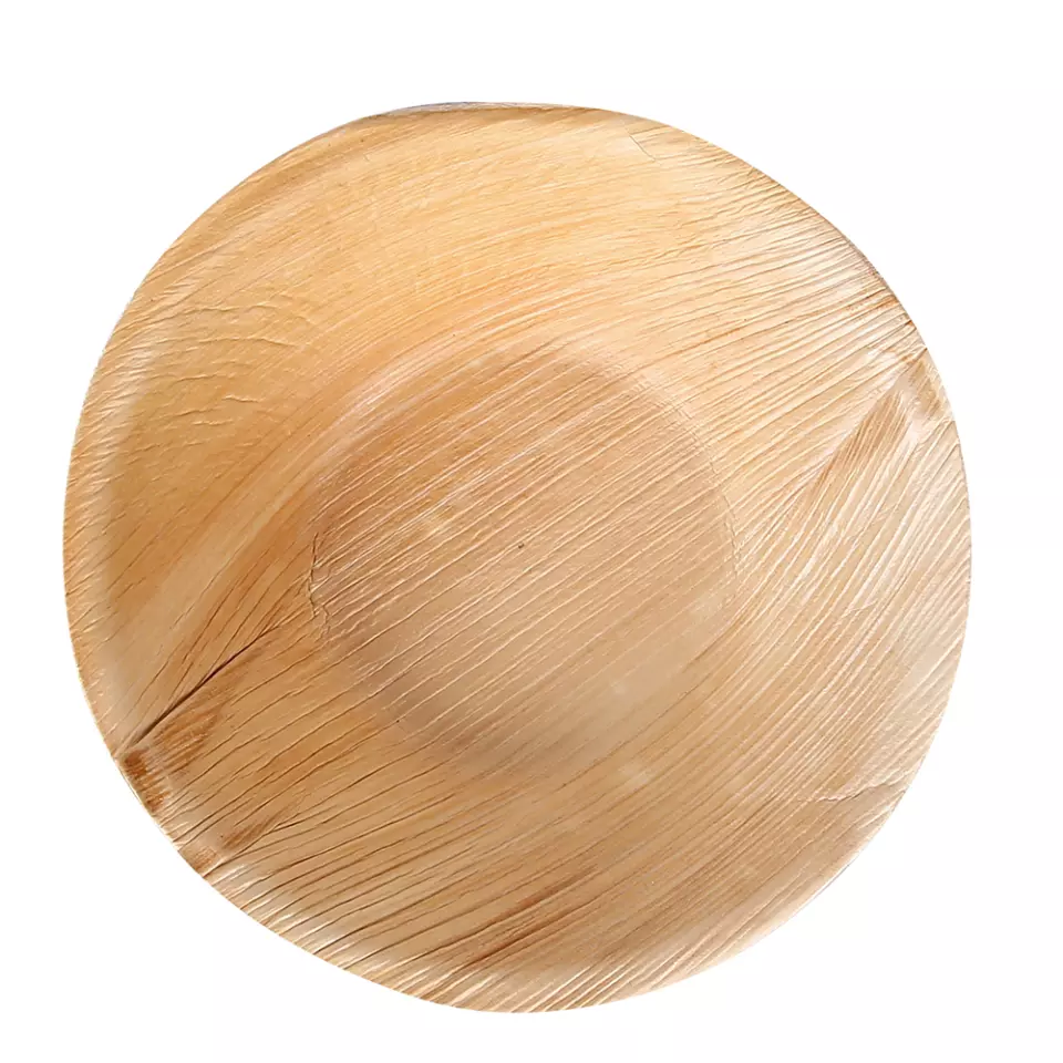 Franz Mensch 410610, Organic Round Palm Leaf Fingerfood Trays, 150 ml, ø 125 mm, image 1, gallery thumbnail