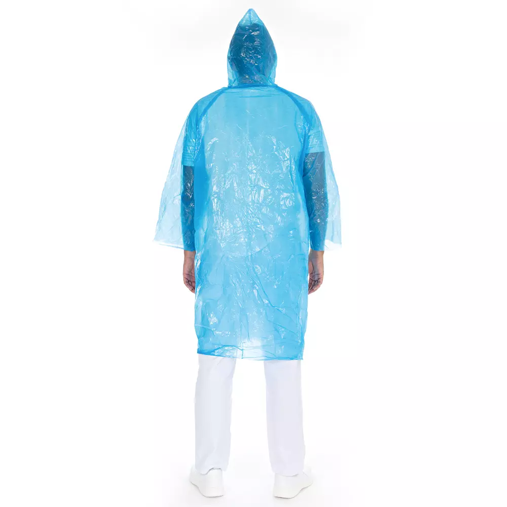 HygoNorm 27336, Light PE Visitor Gowns, With Hood, Blue, image 2
