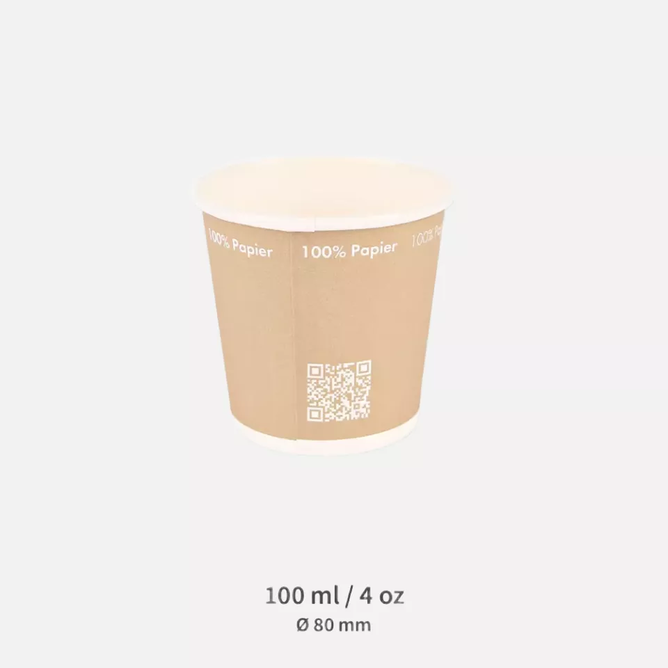 NATUREStar 403043, Organic Paper Coffee Cups, 100 ml / 4 oz, ø 62 mm, image 3, gallery thumbnail