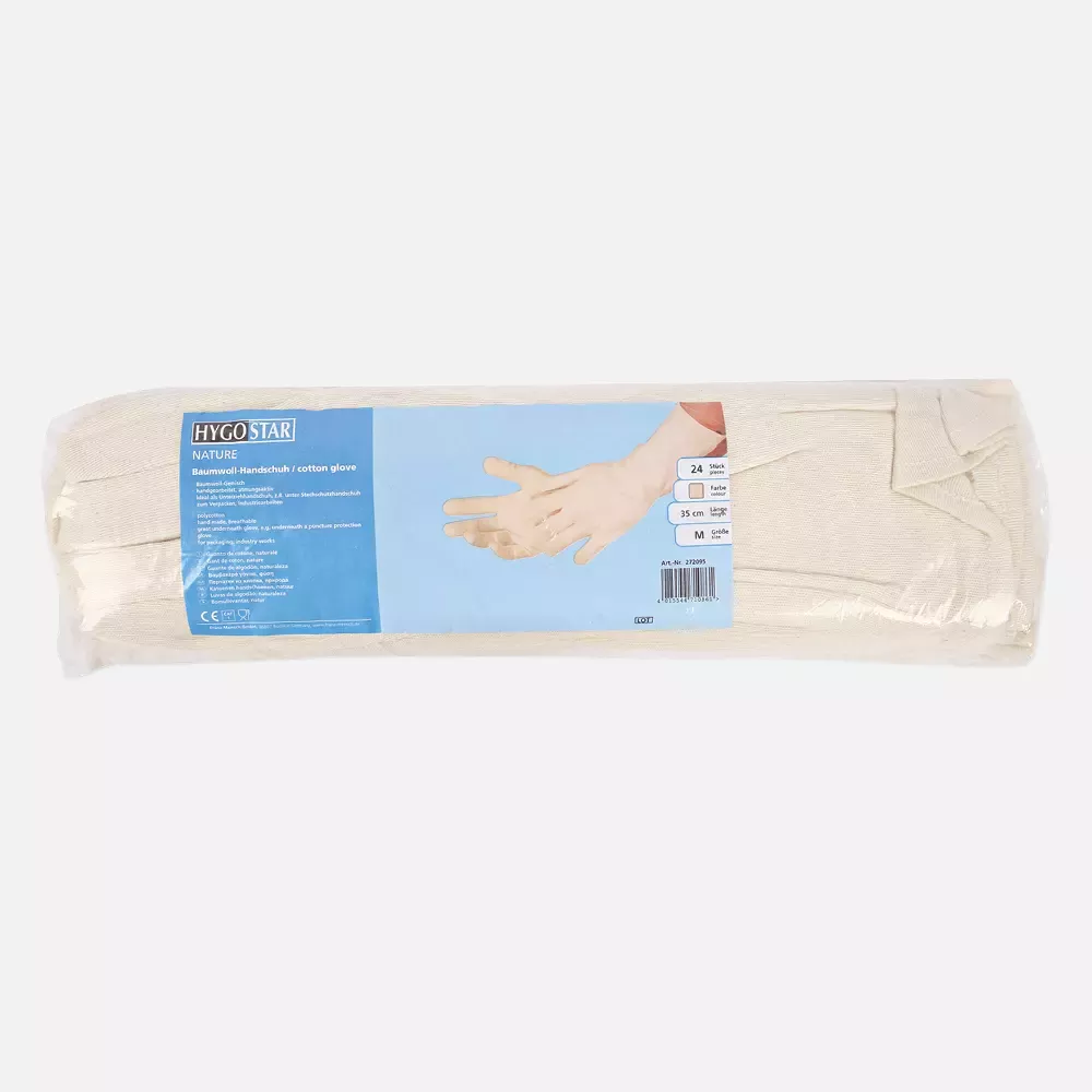 HygoStar 27209, Nature Long Cotton Gloves, image 2