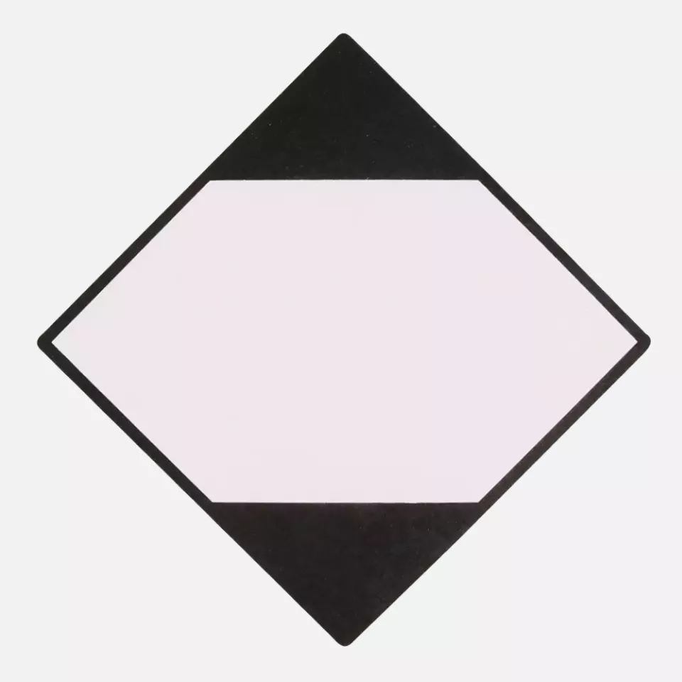 Franz Mensch 954003, Paper Warning Labels, Limited Quantities, On Roll, Black, image 1, gallery thumbnail