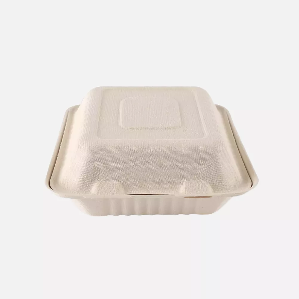 NATUREStar 412225, Organic Bagasse Menu Boxes with Hinged Lid, image 3