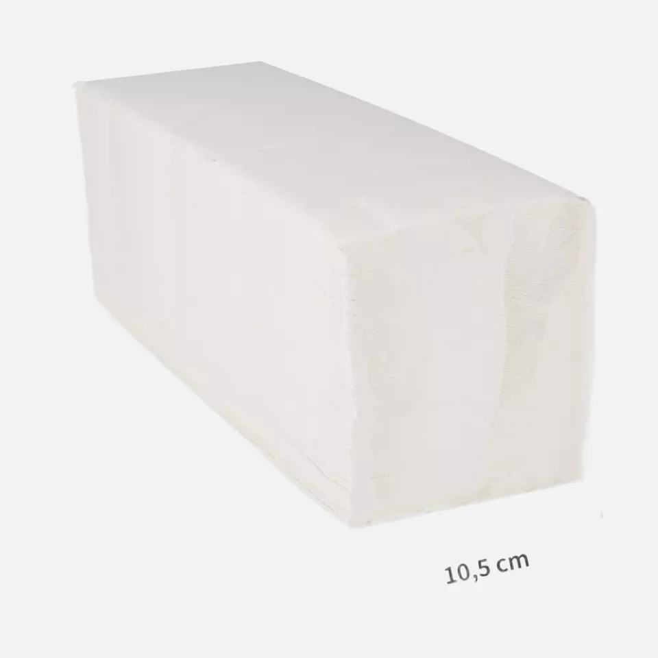 HygoClean 30403, Paper Hand Towels, 2-ply, V/ZZ-fold, Bright White, image 2, gallery thumbnail