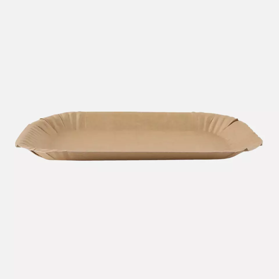 Franz Mensch 415195, Organic Kraft Paper Trays, Rectangular, 150 x 230 x 20 mm, FSC®-mix, image 2, gallery thumbnail