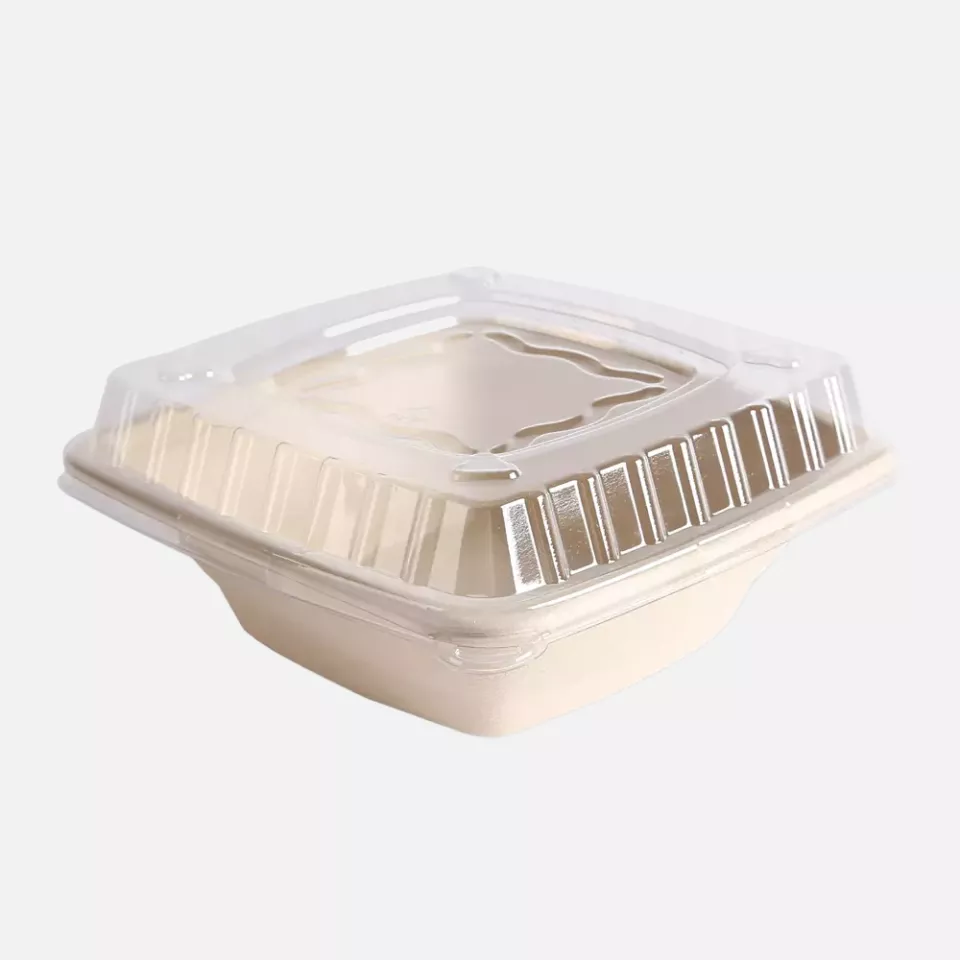 NATUREStar 411755, Organic Square Bagasse Trays, 180 x 54 mm, 700 ml, image 3, gallery thumbnail