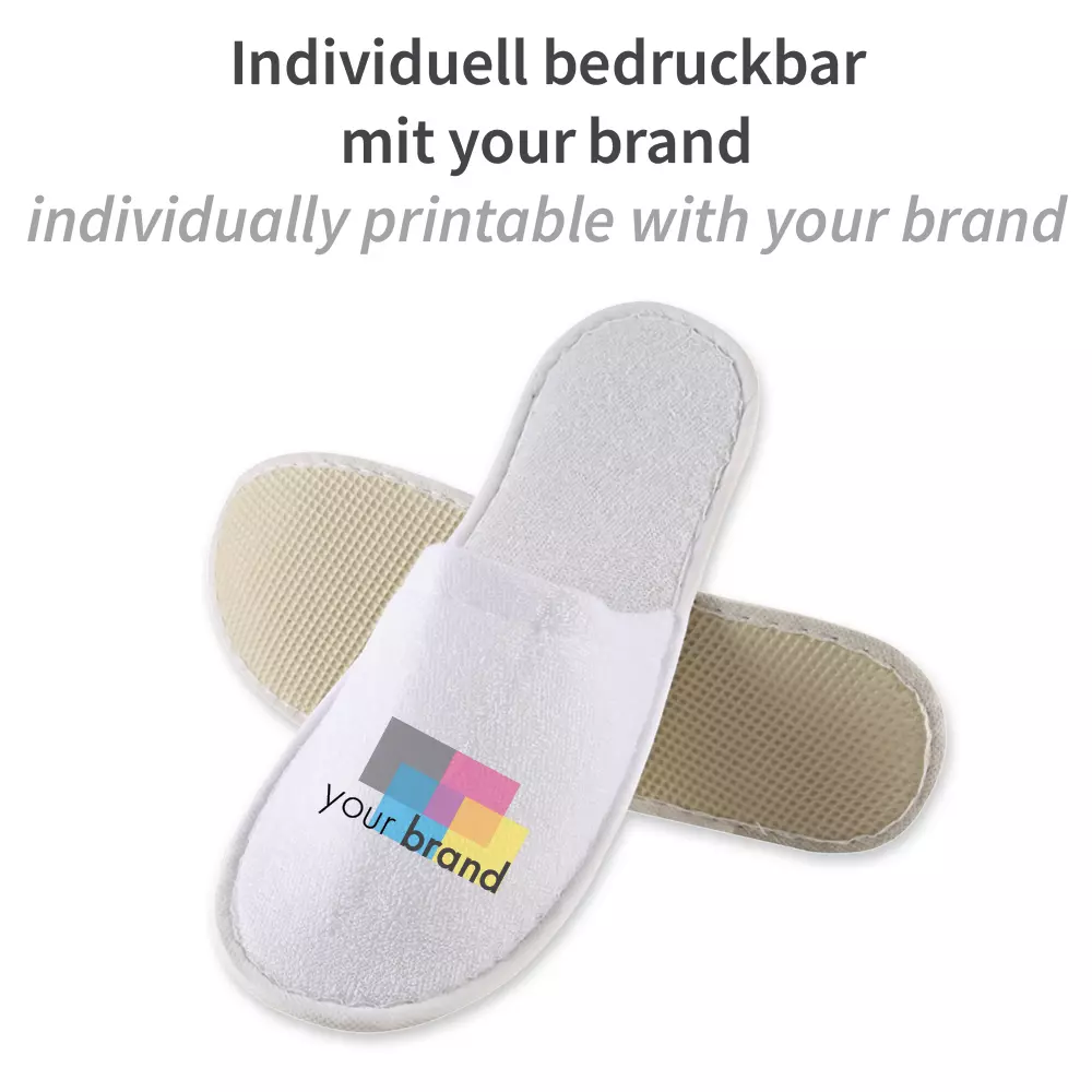 HygoNorm 55516, Classic Polyester Slippers, Closed, White, image 5