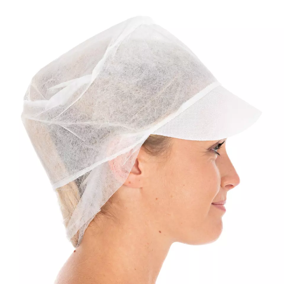 HygoNorm 128899, Eco Peaked Snood Caps, ø 31 cm, White, PP, image 2, gallery thumbnail