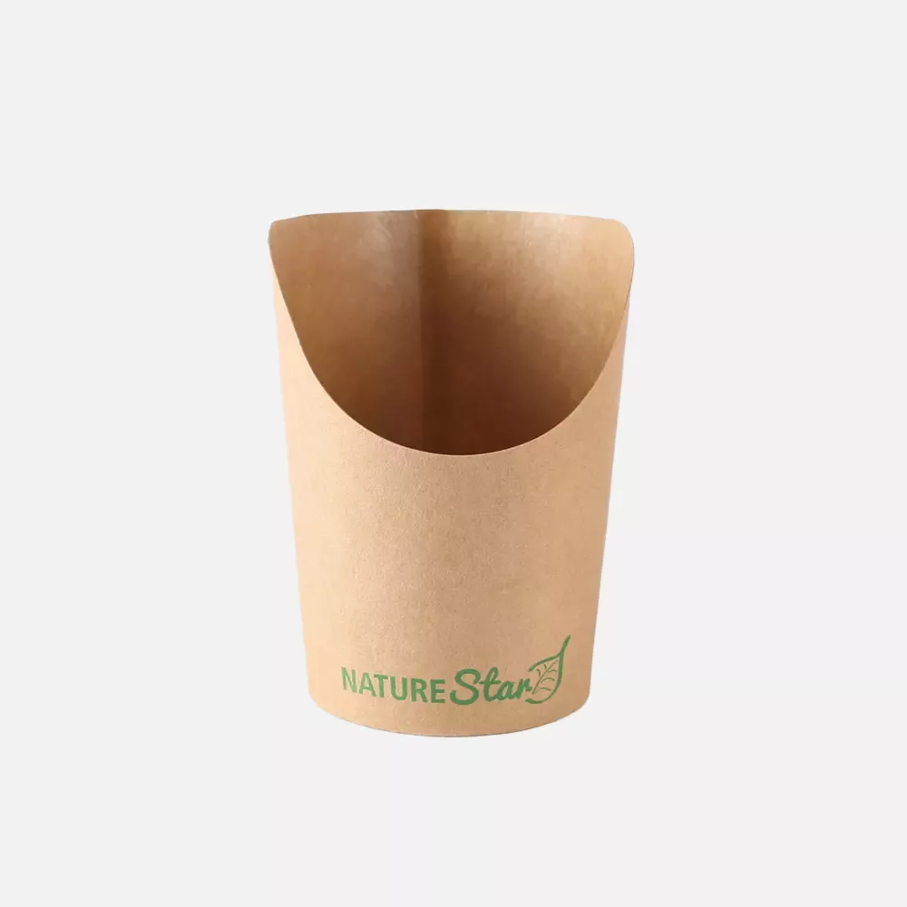 NATUREStar 416619, Wrap Organic Kraft Paper/PLA Snack Cups, 200 ml, ø 60 mm, 100 mm, image 4