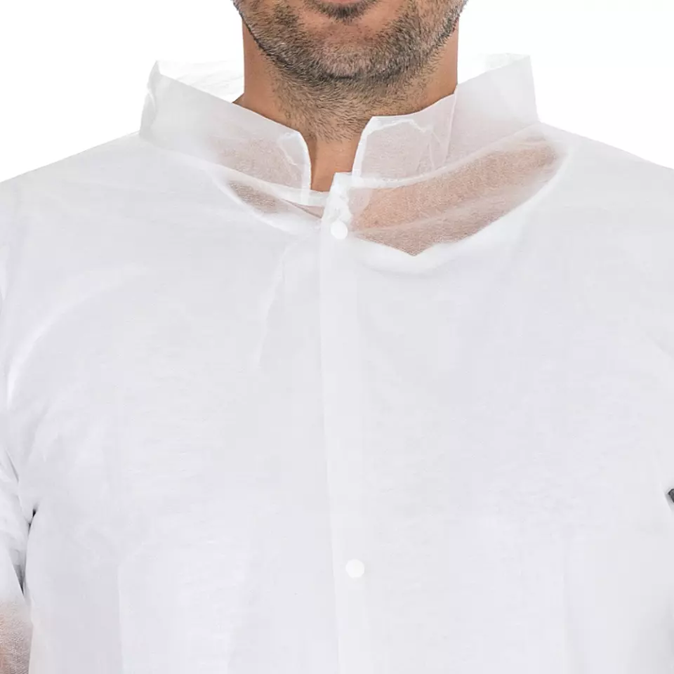 HygoNorm 27419, Light PP Visitor Gowns, Push Buttons, image 3, gallery thumbnail