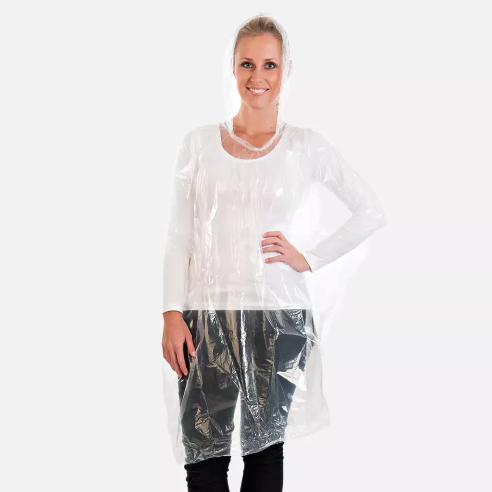 HygoStar 273340, Rain Ponchos, PE, with Hood, image 2, gallery thumbnail