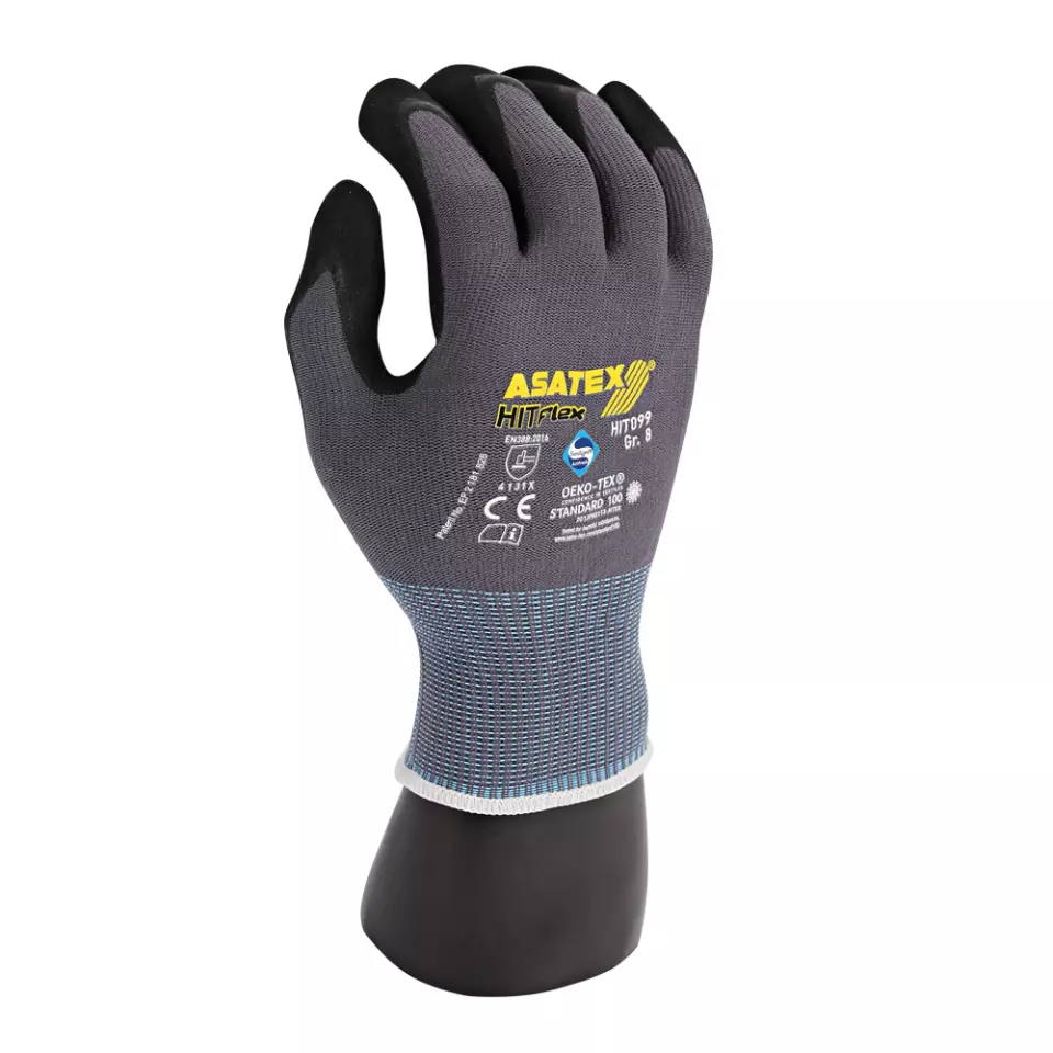 Franz Mensch 332935, Ergo Star Feinstrickhandschuhe, Nitril-Mikroschaum-Beschichtung, image 1, gallery thumbnail