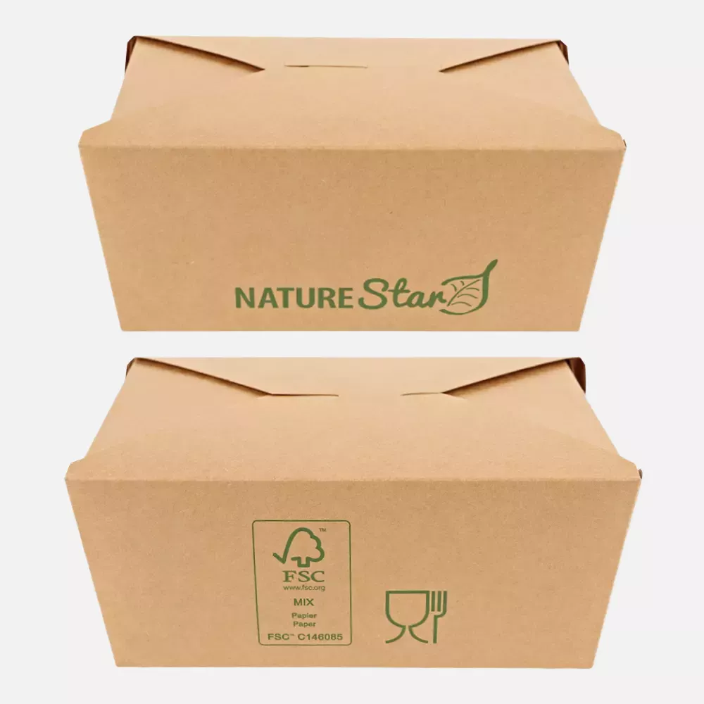 NATUREStar 417323, Menu Organic Kraft Paper/PE Food Boxes, FSC®-Mix, 215 x 162 x 90 mm, image 6
