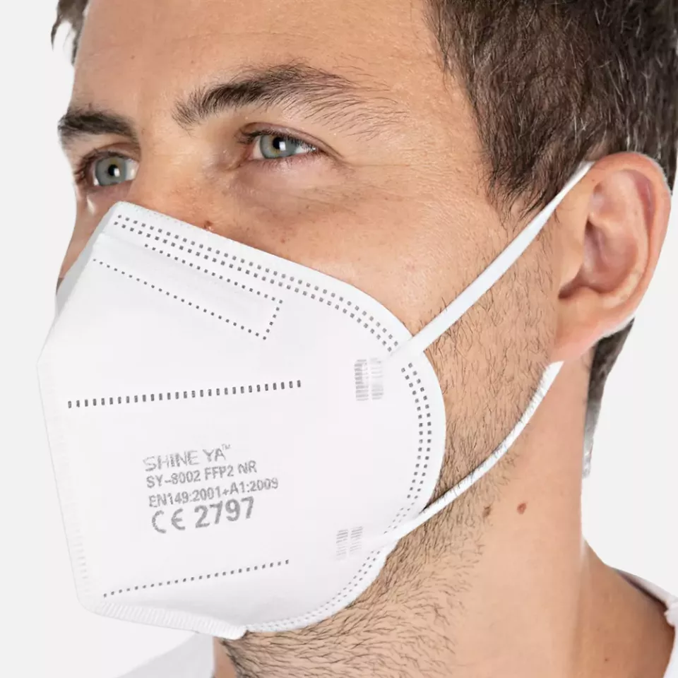 Franz Mensch 29332, FFP2 NR PP Respirators, Vertically Foldable, Earloop, Small Pack, image 1, gallery thumbnail