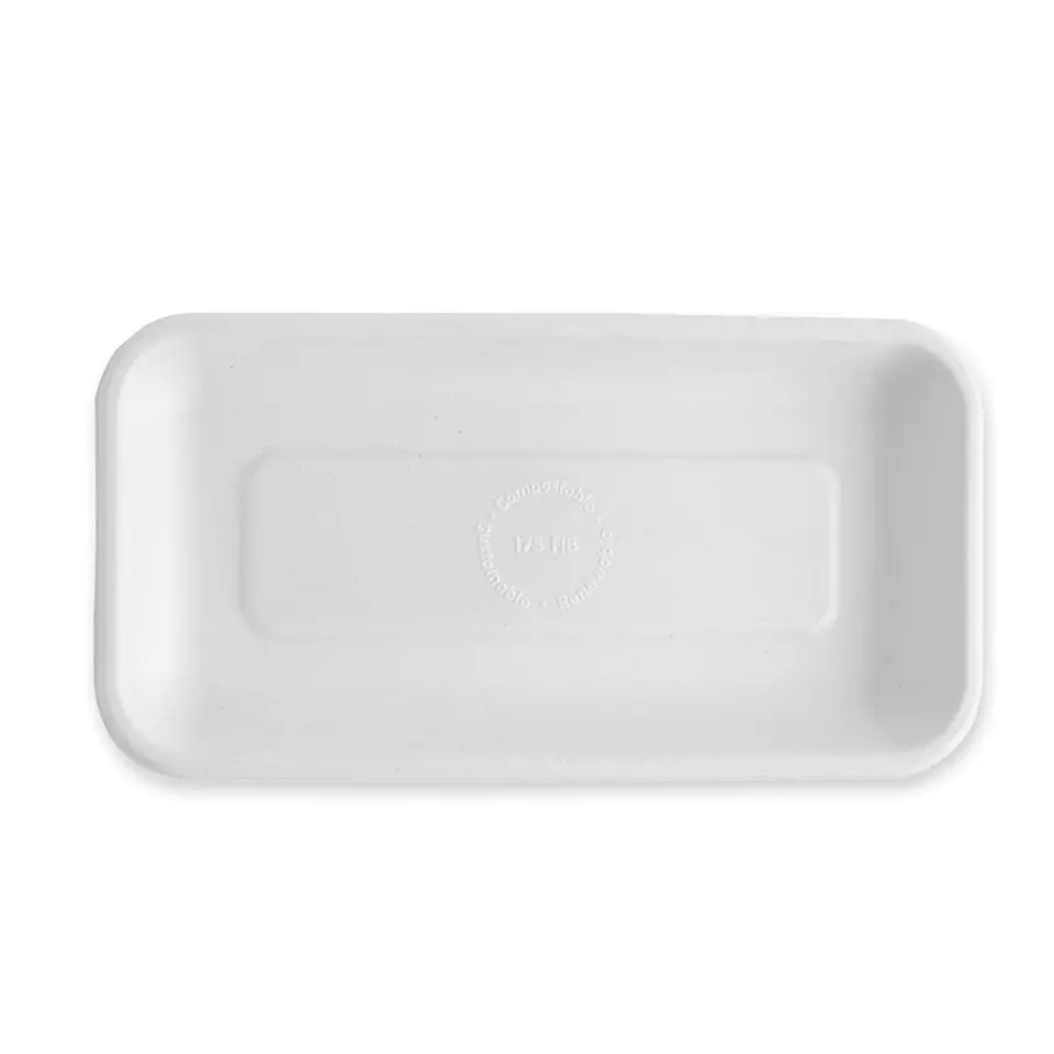 NATUREStar 41164, Rectangular Organic Bagasse Foodtrays, 212 x 110 x 15 mm