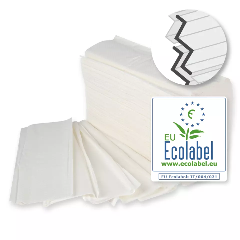 HygoClean 30408, 2-Ply Paper Hand Towels, Interfold, Bright White, image 4, gallery thumbnail