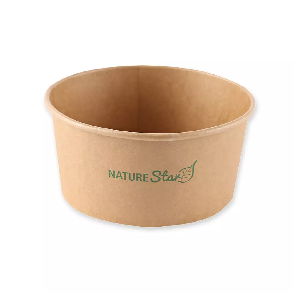 NATUREStar 417100, Caesar Organic Kraft Paper/PE Salad Bowls, 1000 ml, Ø 150 mm, FSC®-mix, image 1