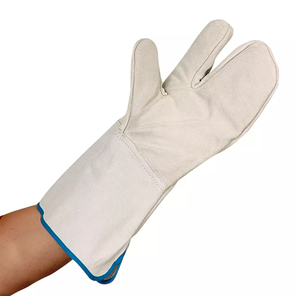 HygoStar 33180, Coolman Leather Oven Gloves, 36 cm, Grey, image 1, gallery thumbnail