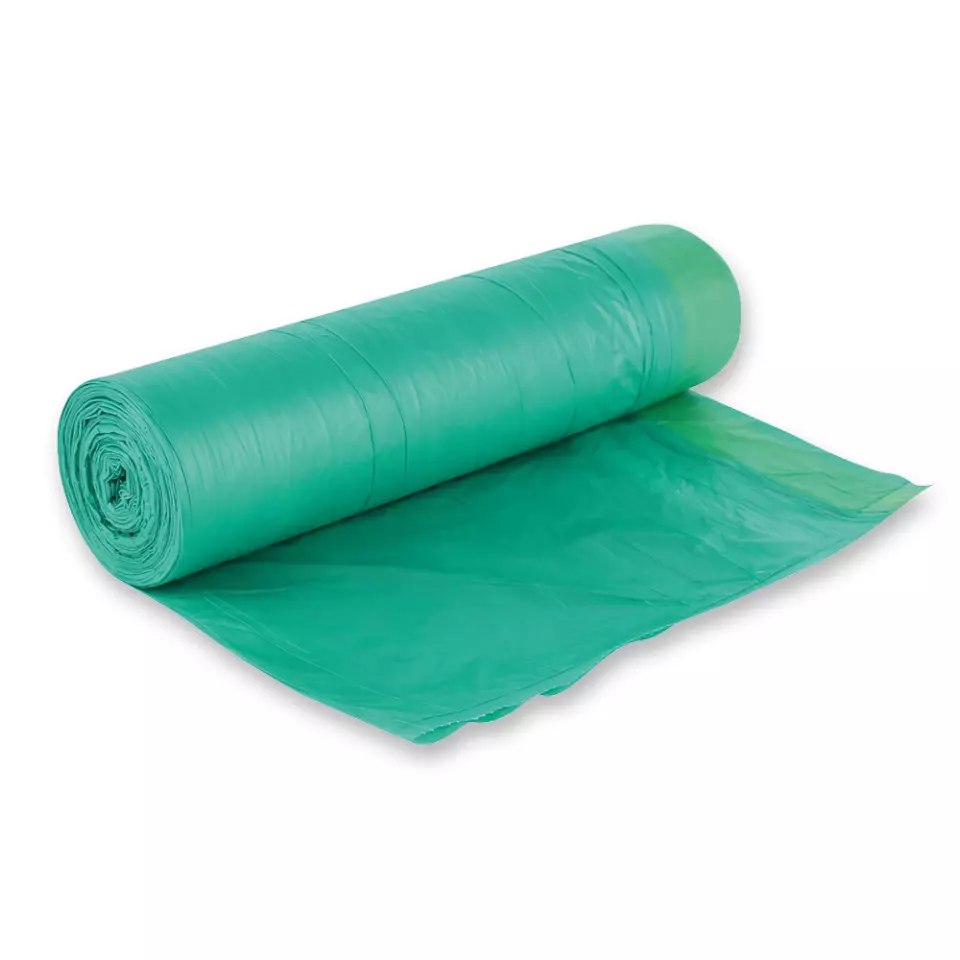 HygoClean 32998, HDPE Drawstring Garbage Bags, 60 l, Green, Roll, image 1, gallery thumbnail
