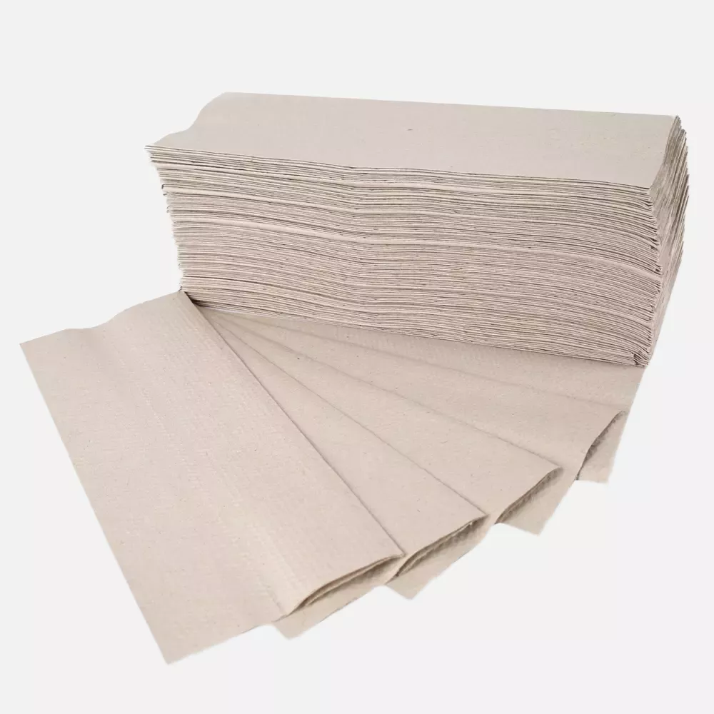 HygoClean 30400, Recycled Paper Hand Towels, 1-ply, C-fold, Natural, image 1