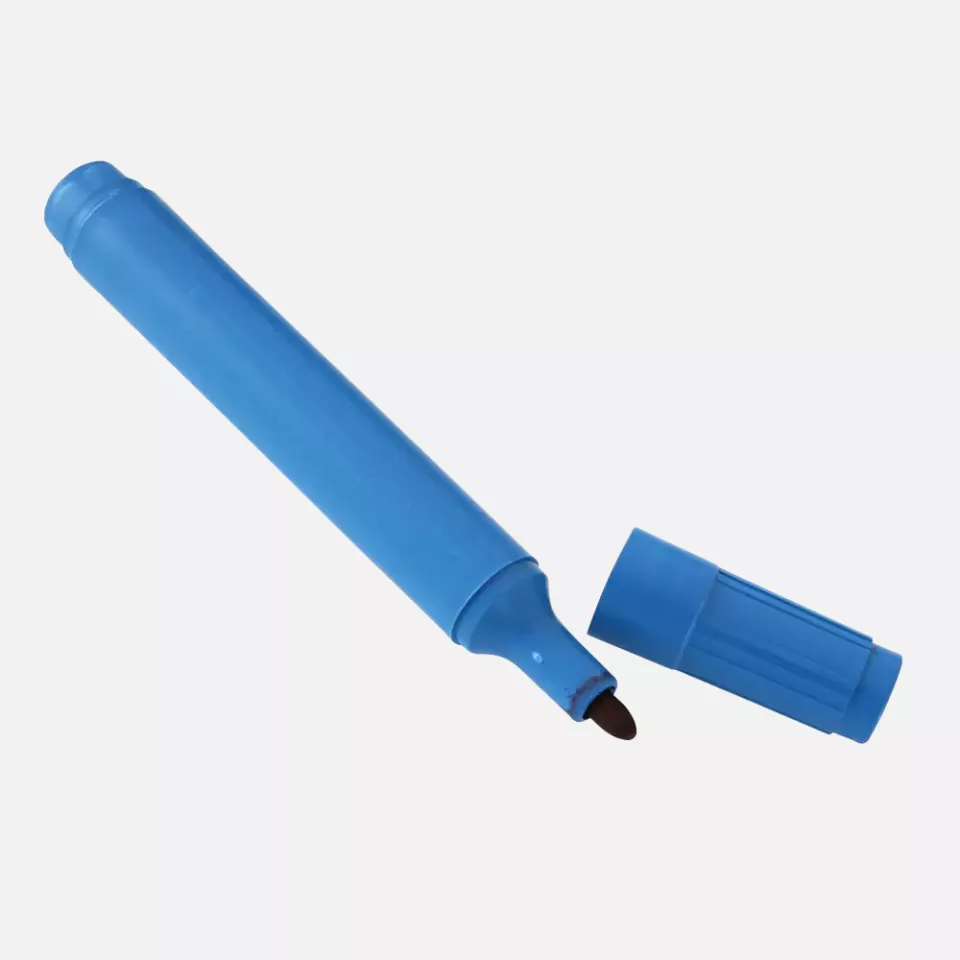 HygoStar 85409, Detectable Plastic Washable Markers, Bullet Tip, Black, image 1, gallery thumbnail