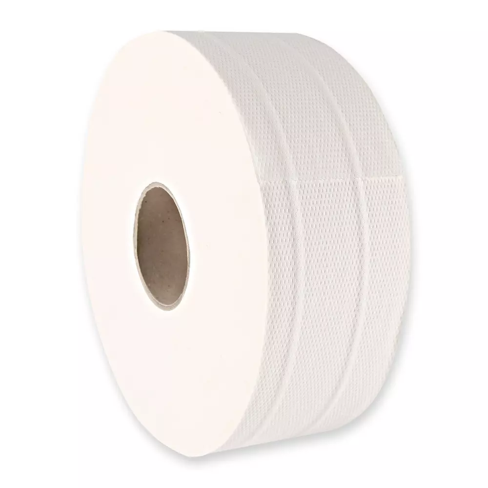 HygoClean 30433, Jumbo 2-Ply Cellulose Toilet Paper, Bright White, image 1