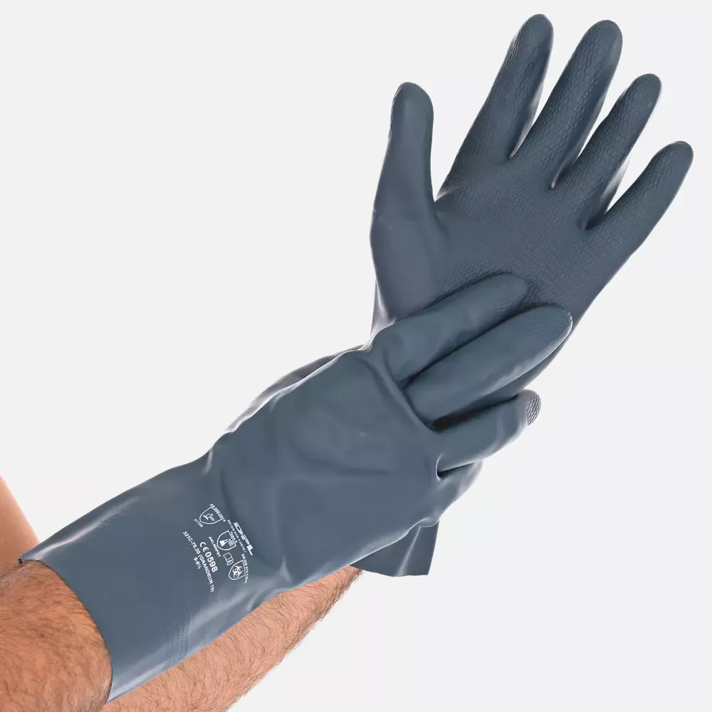 Franz Mensch 250051, Grande Latex/Chloroprene Chemical Protection Gloves, image 1