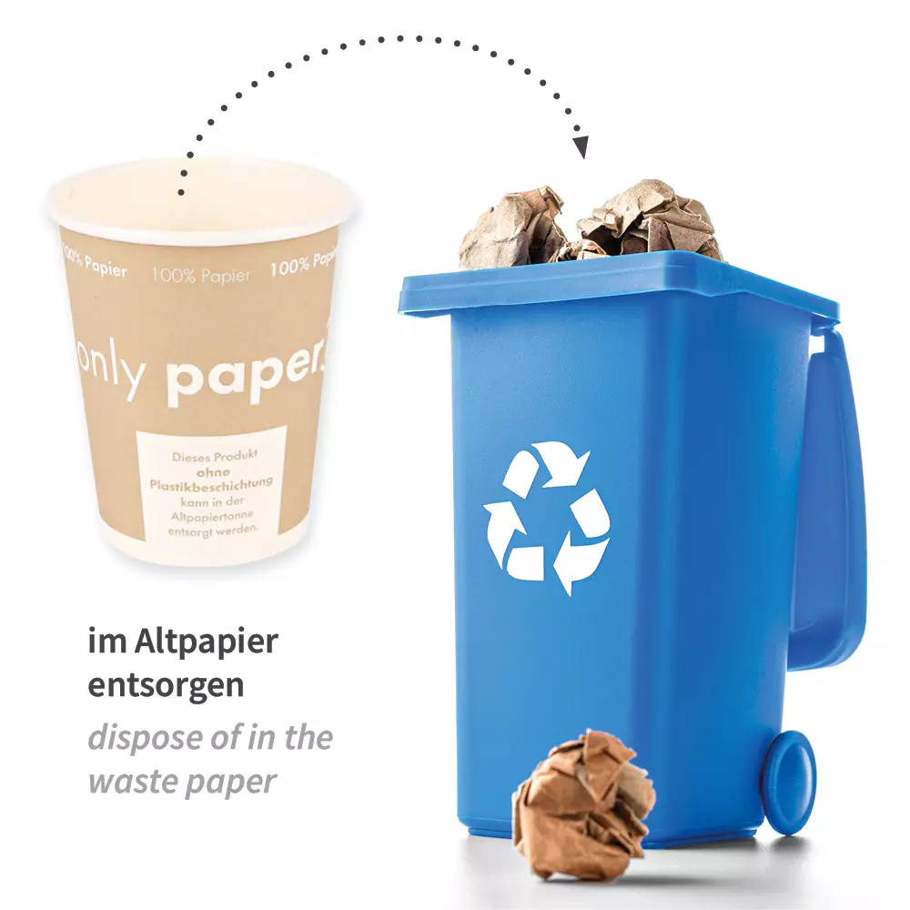 NATUREStar 403103, Bio-Karton Kaffeebecher, 250 ml / 10 oz, ø 90 mm, image 7