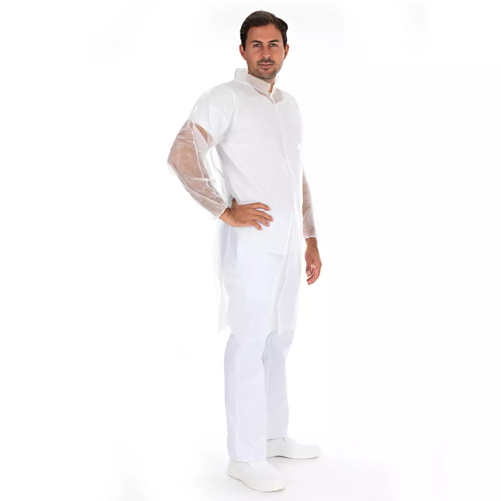 HygoNorm 27409P, Light PP Visitor Gowns with Push Buttons, image 2
