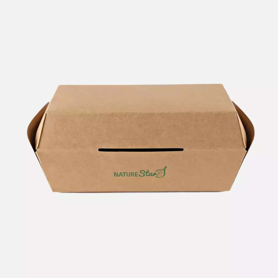 NATUREStar 416418, Club Sandwich Boxes, 177 x 91 x 85 mm, Kraft Paper/PLA, Organic, image 3, gallery thumbnail