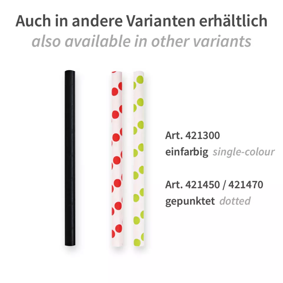 NATUREStar 421370, Cocktail Organic Paper Straws, FSC®-mix, green/white striped, ø 8 mm, 130 mm, image 6, gallery thumbnail