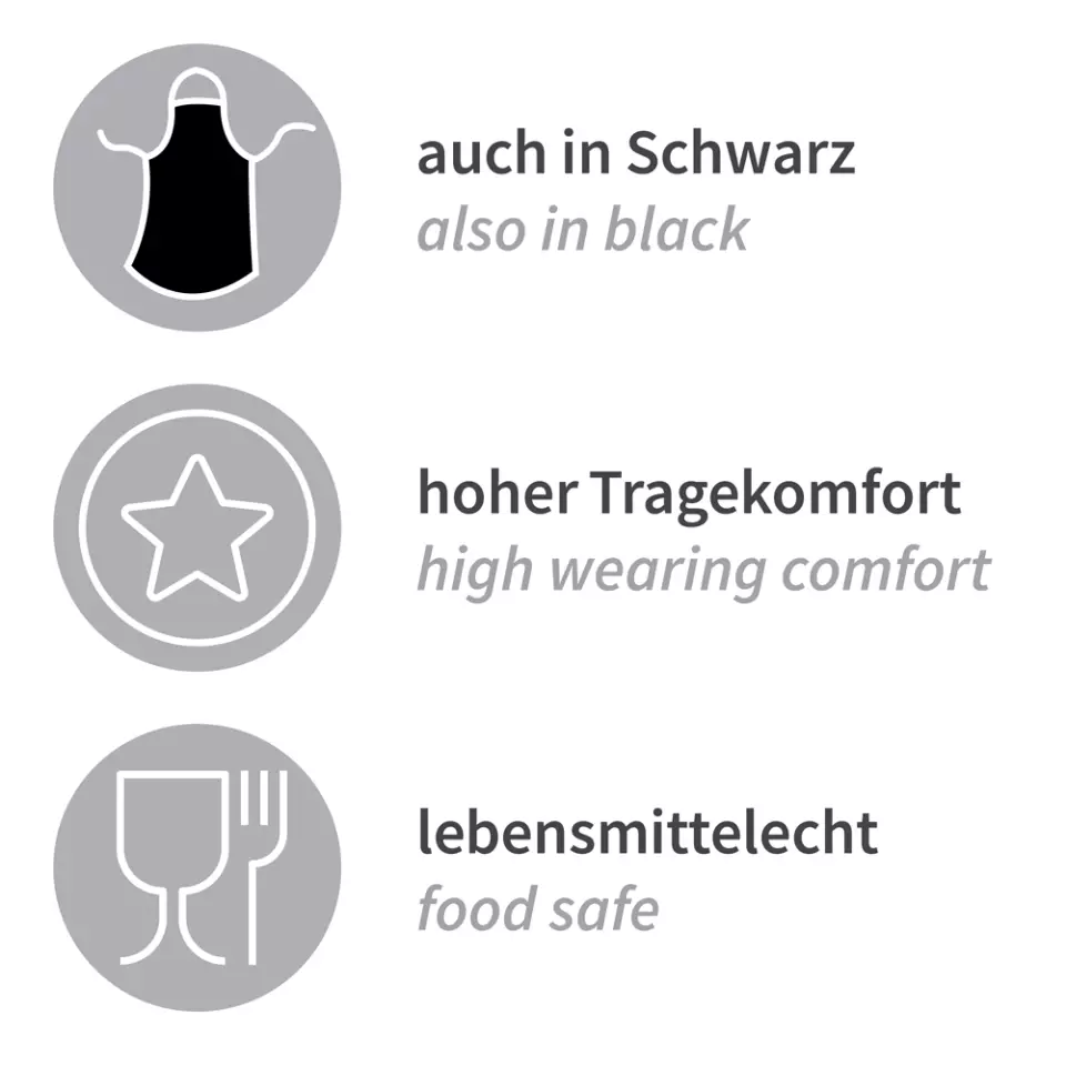 HygoStar 20180, Disposable PP Aprons, 90 x 70 cm, Black, image 6, gallery thumbnail